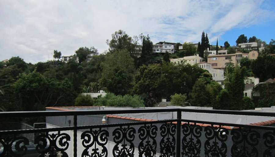 View from the balcony of the Hollywood Hills